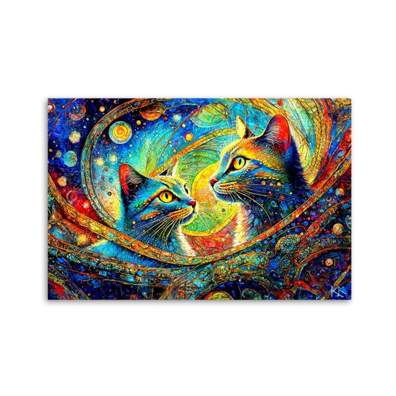 Obraz na płótnie Canvas - Abstrakcyjne koty | Feeby.pl