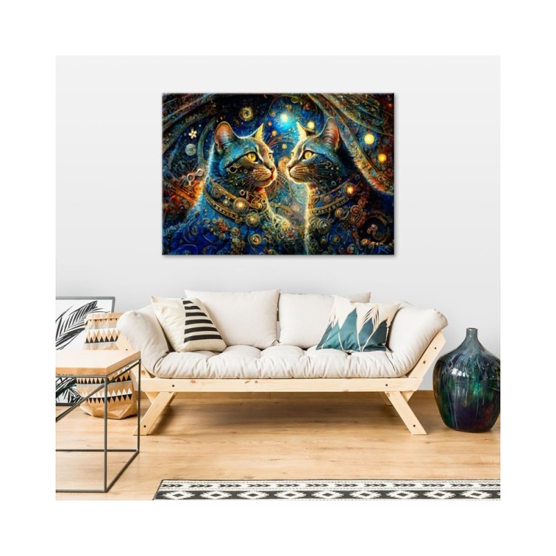 Nowoczesny obraz - Kot Zwierzęta Abstrakcja | Feeby.pl