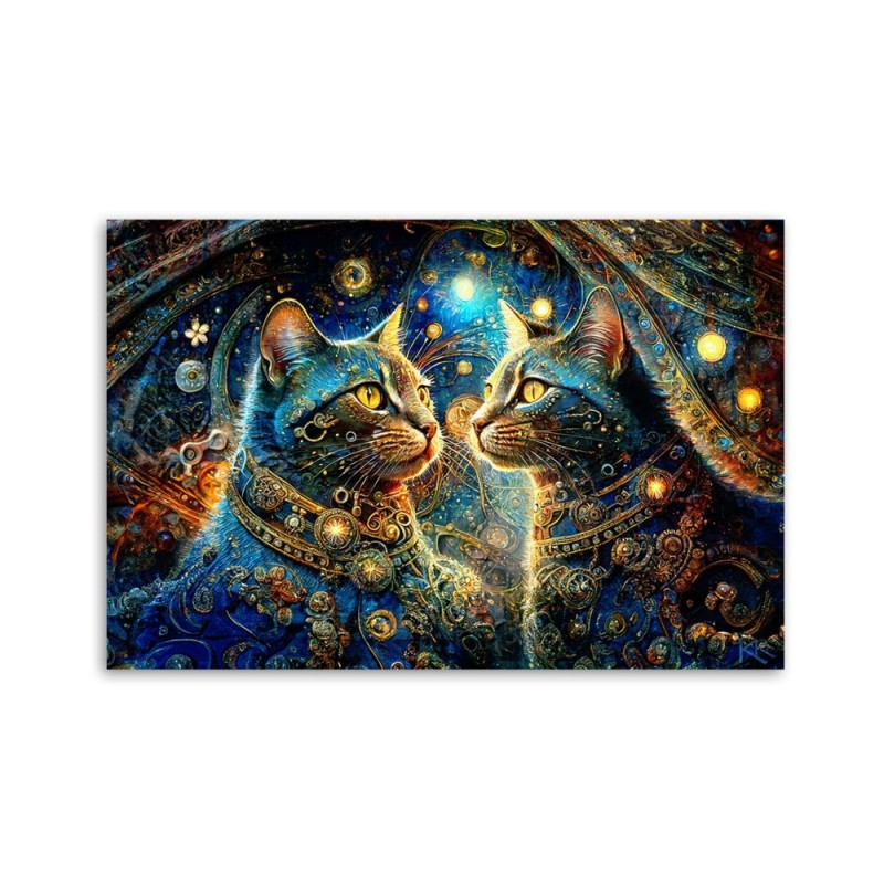 Nowoczesny obraz - Kot Zwierzęta Abstrakcja | Feeby.pl