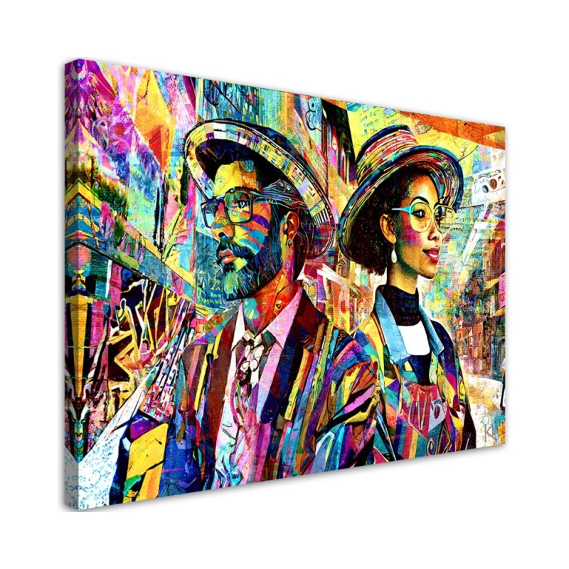 Obraz do sypialni - Kobieta i Mężczyzna Abstrakcja | Feeby.pl