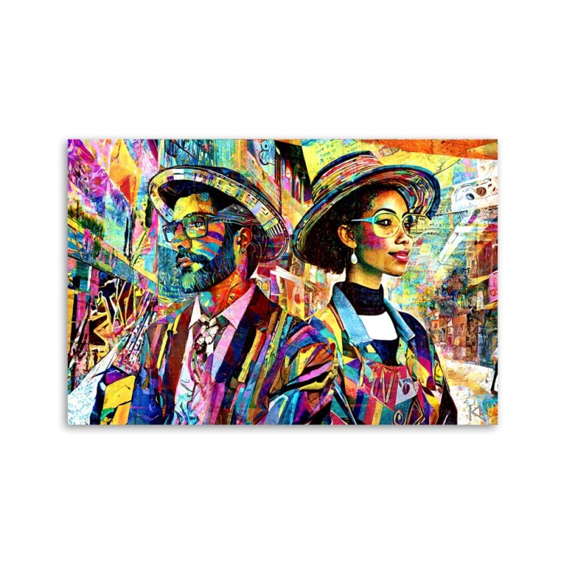 Obraz do sypialni - Kobieta i Mężczyzna Abstrakcja | Feeby.pl