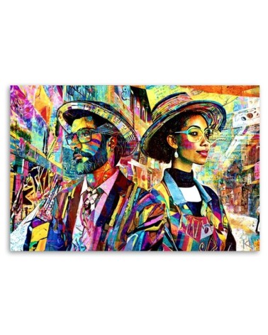 Obraz do sypialni - Kobieta i Mężczyzna Abstrakcja | Feeby.pl