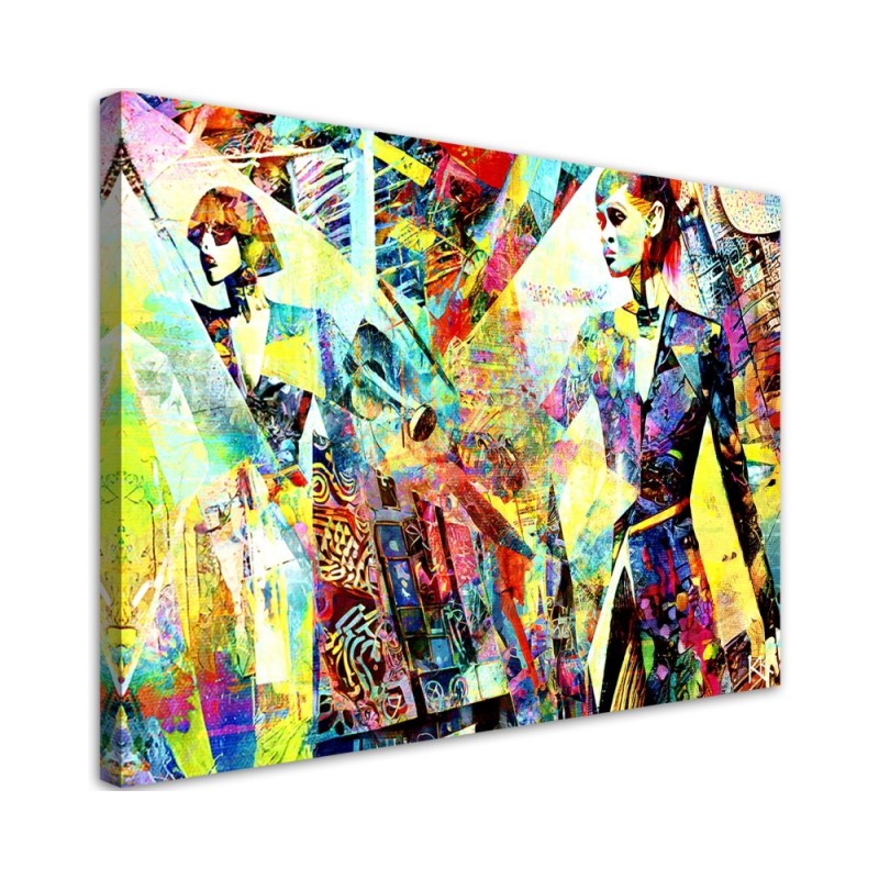 Stylish canvas print - Fashionable Woman Glamour | FEEBY