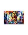 Bedroom canvas print - Male Colourful Abstraction | FEEBY