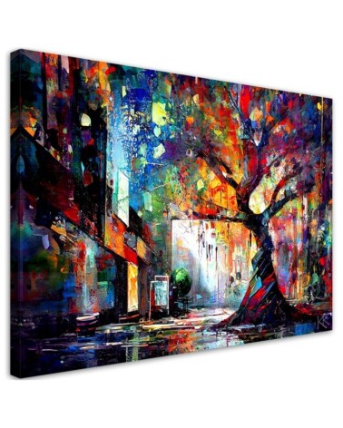 Modern painting for living room - Abstract Tree | FEEBY