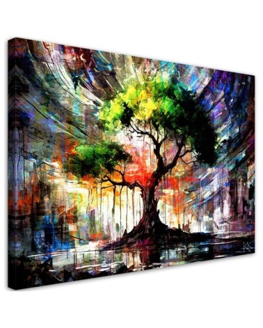 Modern painting for bedroom - Abstract Tree Nature | FEEBY