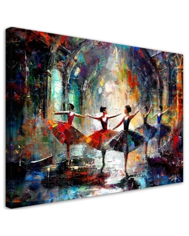 Stylish canvas print - Ballerinas Dance Music | FEEBY