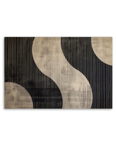 Obraz do sypialni - Beżowa Abstrakcja Retro | Feeby.pl