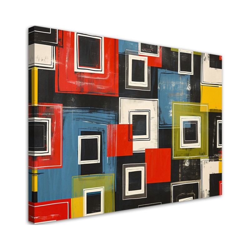 Nowoczesny obraz - Kolorowa Abstrakcja Retro | Feeby.pl