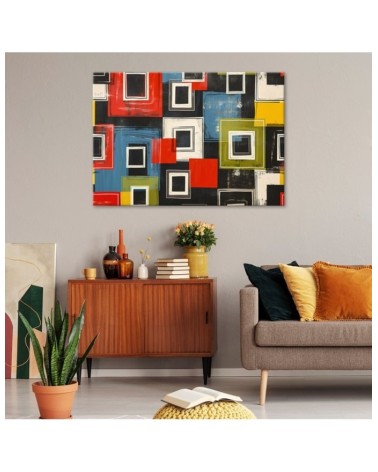 Nowoczesny obraz - Kolorowa Abstrakcja Retro | Feeby.pl