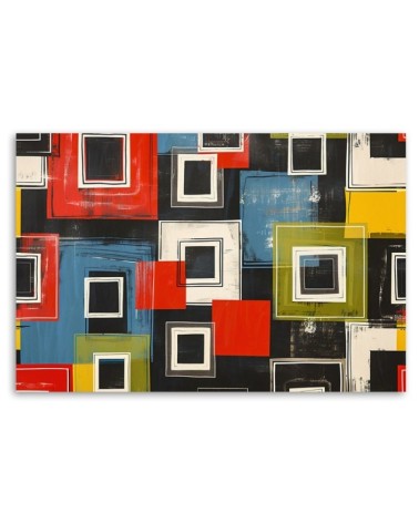 Nowoczesny obraz - Kolorowa Abstrakcja Retro | Feeby.pl