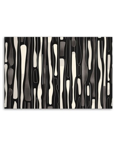 Obraz nowoczesny - Czarno biała Abstrakcja Retro | Feeby.pl
