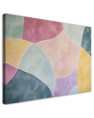 Modern painting for living room - Pastel Retro Retro Abstract | FEEBY