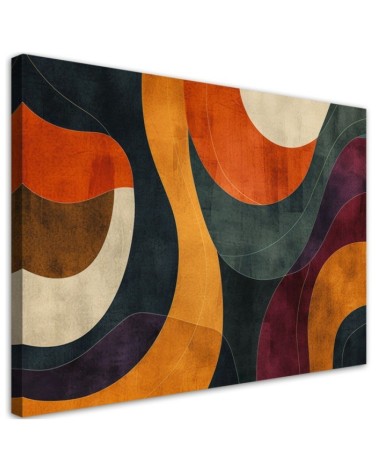 Stylish canvas print - Retro style abstraction | FEEBY