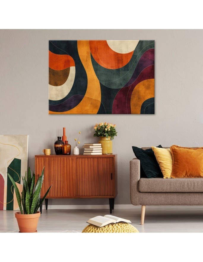 Stylowy obraz - Abstrakcja w stylu Retro | Feeby.pl