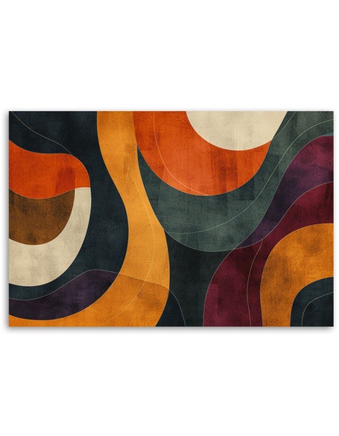 Stylowy obraz - Abstrakcja w stylu Retro | Feeby.pl