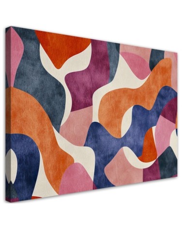 Stylish canvas print - Colourful Vintage Abstraction | FEEBY