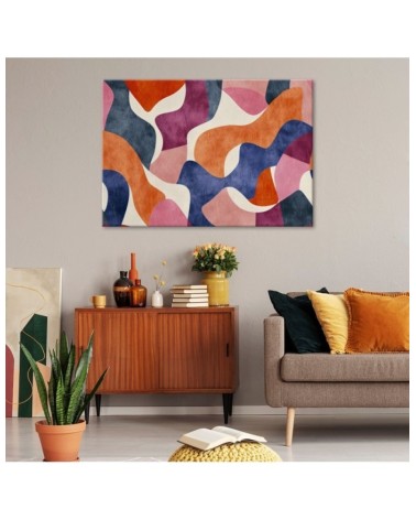 Modny obraz do salonu - Kolorowa Abstrakcja Vintage | Feeby.pl