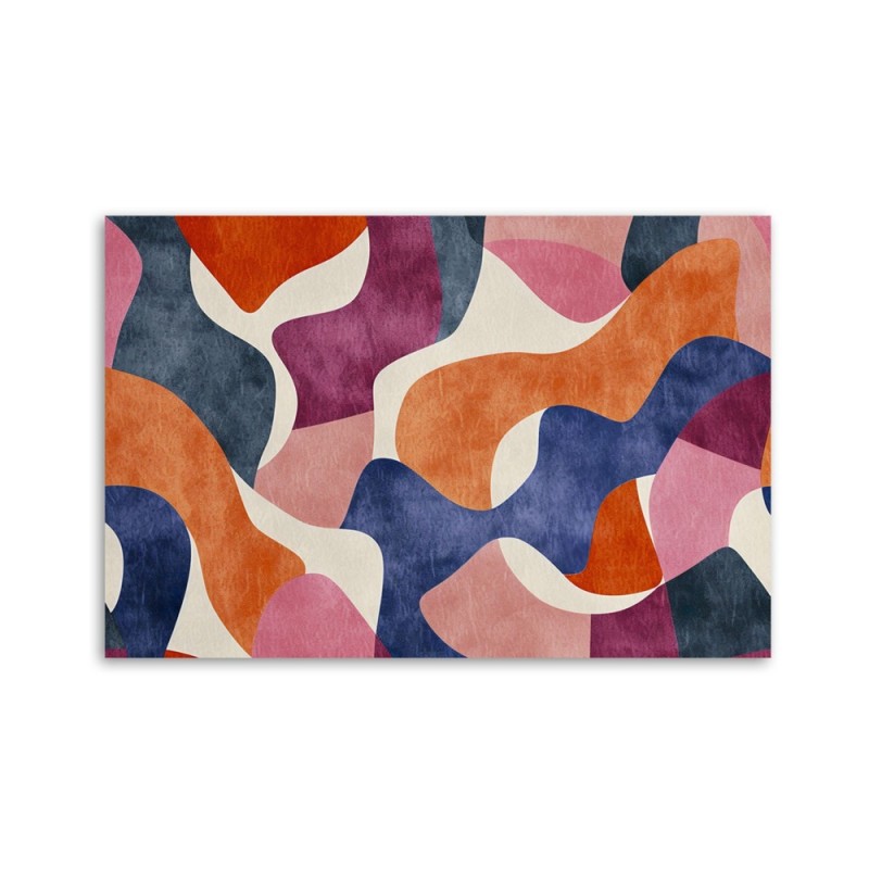 Modny obraz do salonu - Kolorowa Abstrakcja Vintage | Feeby.pl