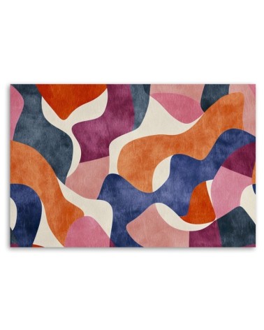 Modny obraz do salonu - Kolorowa Abstrakcja Vintage | Feeby.pl