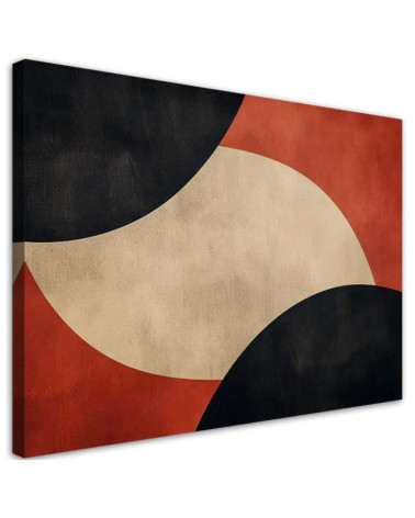 Bedroom canvas print - Vintage Style Abstraction | FEEBY