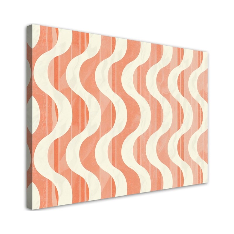 Nowoczesny obraz - Falista Abstrakcja Retro | Feeby.pl