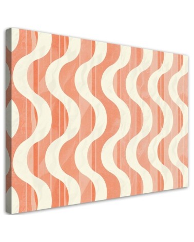 Modern painting - Wavy Retro Abstraction | FEEBY