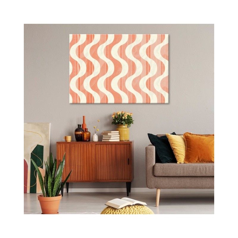 Nowoczesny obraz - Falista Abstrakcja Retro | Feeby.pl