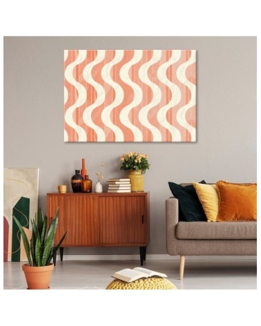 Nowoczesny obraz - Falista Abstrakcja Retro | Feeby.pl