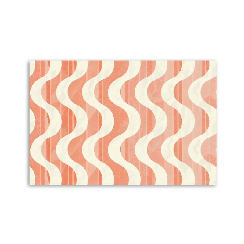 Nowoczesny obraz - Falista Abstrakcja Retro | Feeby.pl