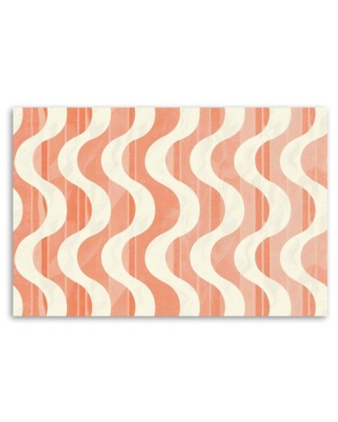 Nowoczesny obraz - Falista Abstrakcja Retro | Feeby.pl