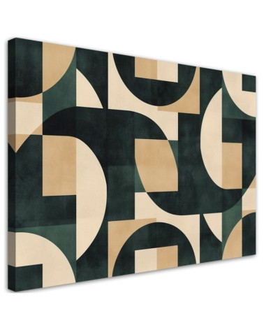 Nowoczesny obraz do salonu - Geometryczna mozaika Retro | Feeby.pl