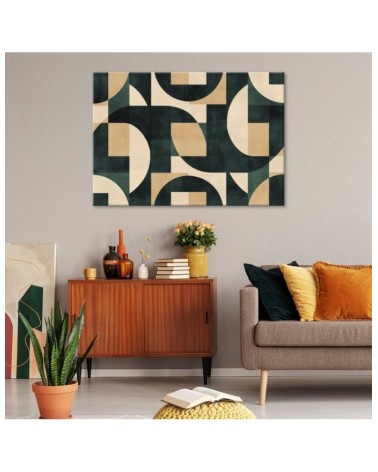 Nowoczesny obraz do salonu - Geometryczna mozaika Retro | Feeby.pl
