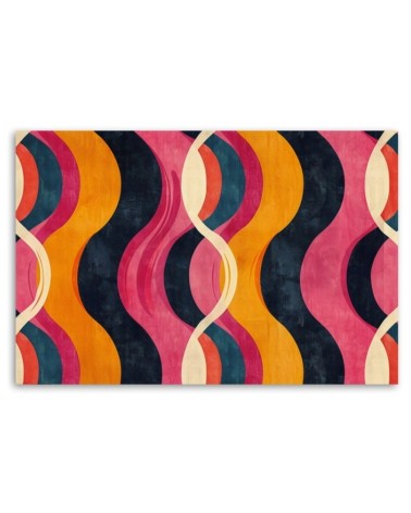 Nowoczesny obraz do sypialni - Kolorowa Abstrakcja Vintage | Feeby.pl