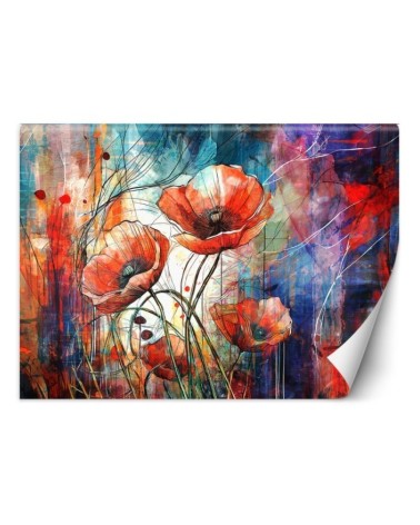 Modern wall mural - Abstract Poppies | FEEBY
