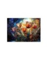 Modern wall mural - Abstract Flowers Colorful | FEEBY