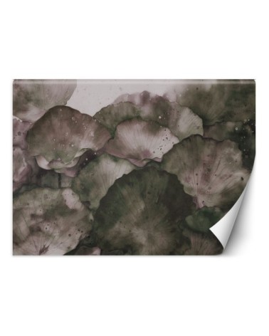 Stylish wallpaper - Lotus leaves watercolor | FEEBY