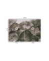 Stylish wallpaper - Lotus leaves watercolor | FEEBY