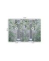 Wall mural for living room - Ancient columns and flowers | FEEBY