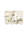 Wall mural for bedroom - White flowers nature | FEEBY