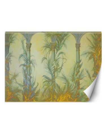 Wall mural - Boho columns and leaves | FEEBY