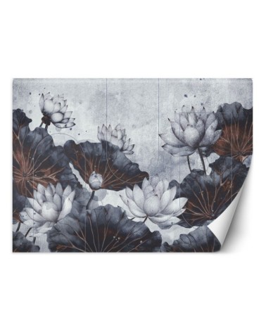 Modern wall mural - Flowers abstract concrete | FEEBY