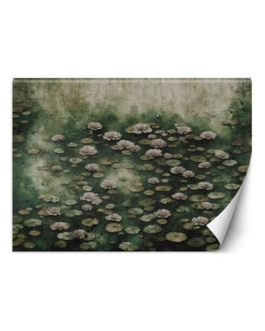 Wall mural for bedroom - Lotus flowers on a lake | FEEBY