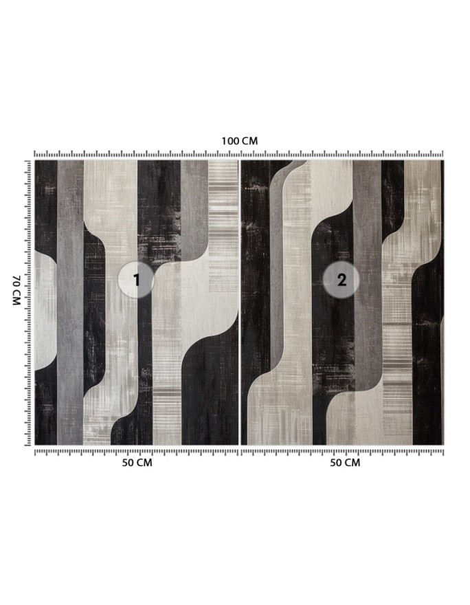 Fototapeta do salonu - Szara geometryczna abstrakcja | Feeby.pl