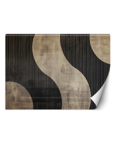 Wall mural for bedroom - Retro abstract shapes | FEEBY