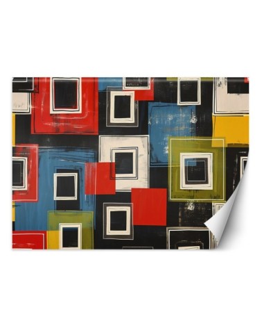 Wallpaper - Colorful retro abstraction | FEEBY