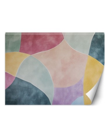 Wall mural - Colorful pastel shapes abstraction | FEEBY