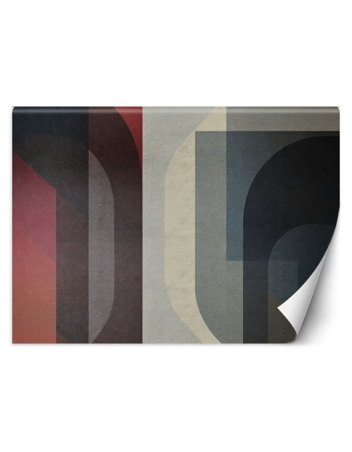 Nowoczesna fototapeta na ścianę - Geometryczna abstrakcja retro | Feeby.pl