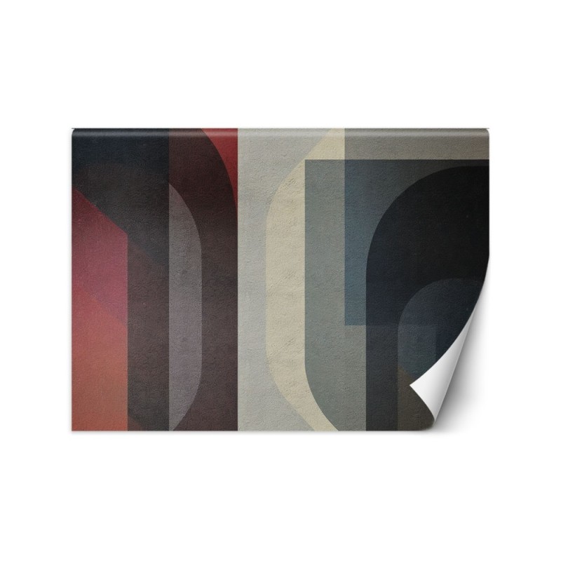 Nowoczesna fototapeta na ścianę - Geometryczna abstrakcja retro | Feeby.pl