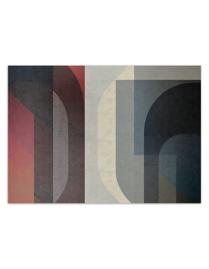 Nowoczesna fototapeta na ścianę - Geometryczna abstrakcja retro | Feeby.pl